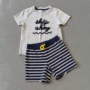 Janie and Jack Ships Ahoy Outfit